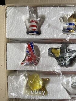 Paul Cardew Design Set of 10 Miniature Teapots & Wooden Display Stand Retired