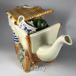 Paul Cardew LE /500 Signed Teapots Through The Ages Large Gold Edition Teapot