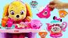 Paw Patrol Baby Skye Has A Tea Party With Minnie Mouse Terrific Tea Pot Playset