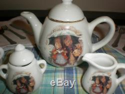 Peter Rabbit Mw Reutter Porzellan Tea Set New In Basket
