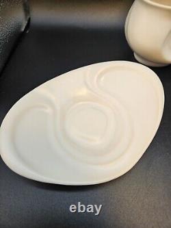 Peter Saenger Design Handmade Modernist Porcelain Studio Pottery Nesting Tea Set