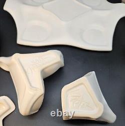 Peter Saenger Design Handmade Modernist Porcelain Studio Pottery Nesting Tea Set