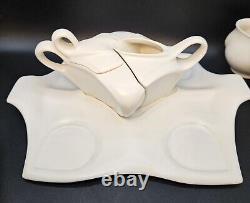 Peter Saenger Design Handmade Modernist Porcelain Studio Pottery Nesting Tea Set