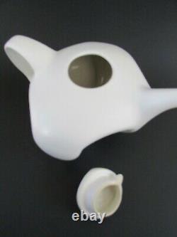 Peter Saenger White Studio Art Pottery Biomorphic Captain Picard's Tea Set
