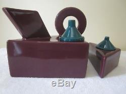 Peter Shire Memphis Era Feltman Langer Post Modern Tea Pot & Sugar Bowl Set