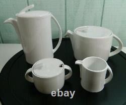 Pieter Stockmans Berghoff White Porcelain Set Coffee Pot Teapot Sugar Creamer