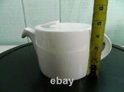 Pieter Stockmans Berghoff White Porcelain Set Coffee Pot Teapot Sugar Creamer