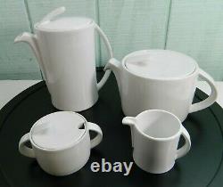 Pieter Stockmans Berghoff White Porcelain Set Coffee Pot Teapot Sugar Creamer