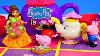 Play Doh Peppa Pig S 13 Piece Tea Set In Hamper George Pig And Princess Belle Playdough Deserts