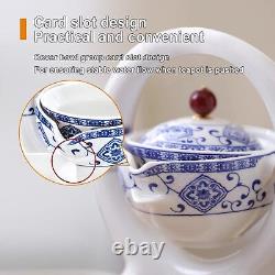 Porcelain Tea Sets for Adults Semi Automatic Tea Set Maker Pot and Cups Set C