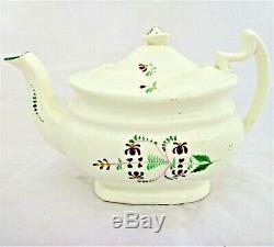 Porcelain Tea set London Shape Furrowed Teapot Gerrard Cope and Co 1830 Antique