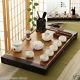 Porcelain Kung Fu Tea Set Solid Wood Tea Tray Ebony Table Ceramic Tea Pot Teacup