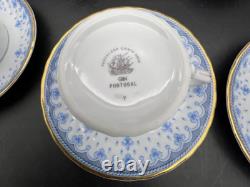 Porcelana Porcelain Qunita Nova Fleur De Lis 16pc Tea Set for 4 WithChocolate Pot