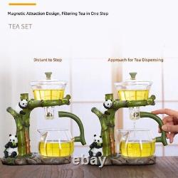 Pornhint.com Lazy Kungfu Tea Pot Set Glass Household Magnetic Suction Teapot Liv