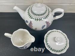 Portmeirion Botanic Garden Teapot Creamer Pitcher Sugar Dish Set