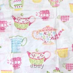 Pottery barn kids Julianne quilt sham sheet set twinTeapot set Pink 5pc