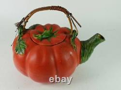 Pumpkin Squash Teapot And 6 Cups Mugs Set