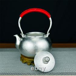 Pure Silver Teapot Handmade Tea Set Collectible Teapots Tea sets 999 Silver Pot