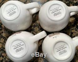 RAE DUNN Pottery Barn Tea Garden Believe Teapot & Set of 4 Inspirational Mugs