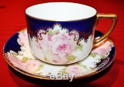 Rare 59 Pc Pink Floral Rosenthal Tristany Tea Dessert Set