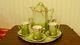 Rare Antique/vintage Hot Chocolate Set With Snowdrop Flowers, 13 Pieces