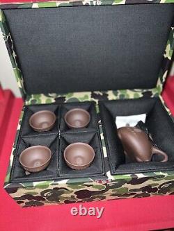 RARE BATHING APE Limited Edition Chinese Tea Pot Set Green Camo Box Brand New