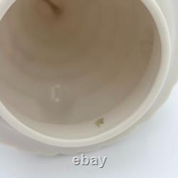 RARE Belleek Ireland Christmas Tree Tea Pot Elves, Shamrocks, Bows withGold
