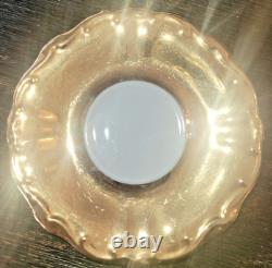 RARE Gold Glazed Tea Pot by Barenter-5 teacup/saucer place setting-sugar/Creamer
