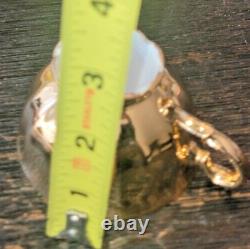 RARE Gold Glazed Tea Pot by Barenter-5 teacup/saucer place setting-sugar/Creamer