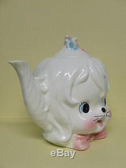 RARE/HTF Lefton Mr. Toodles (Maltese Dog) Tea Pot (Japan/ #4022)