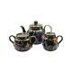 Rare Royal Doulton Four Suites Miniature Teapot, Creamer And Sugar Bowl Set