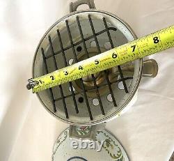 RARE SET Vintage ASTA Enamel Cookware Teapot, Casserole Pot, & Fondue Set