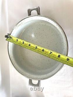 RARE SET Vintage ASTA Enamel Cookware Teapot, Casserole Pot, & Fondue Set