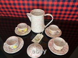 RARE Set Tricia Lowenfield design Tea set Pot cups and saucers