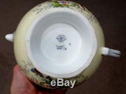 RARE! Vintage COALPORT Porcelain CAIRO IVORY Coffee Pot TEAPOT Set / PEACOCK