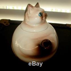 RARE Vintage Norcrest Siamese Kitty Cat Teapot or Coffee Pot MINT Condition