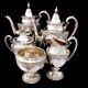 Rare Wallace Sir Christopher Sterling Silver Tea And Coffee Pot Set 4050