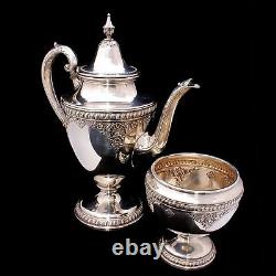 RARE Wallace Sir Christopher Sterling Silver Tea and Coffee Pot Set 4050