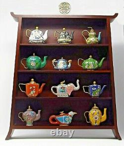 REDUCED! Jewels of the Ming Dynasty tea pots by Franklin Mint -complete set