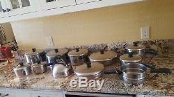 REVERE WARE 20 PC SET USA Copper Btm, Sauce Pans Skillets Lids, steamer, Teapot