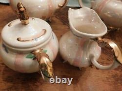 RMLoma Gold Gilt Teapot Set 1950's Vintage Wedding/Tea Time 7 Pc. Set