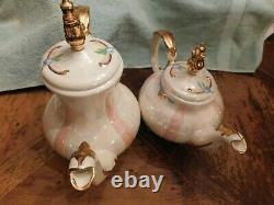 RMLoma Gold Gilt Teapot Set 1950's Vintage Wedding/Tea Time 7 Pc. Set