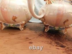 RMLoma Gold Gilt Teapot Set 1950's Vintage Wedding/Tea Time 7 Pc. Set