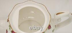 ROYAL ALBERT NEW COUNTRY ROSES TEAPOT CREAM SUGAR IN New Unused Condition