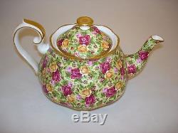 ROYAL ALBERT Old Country Roses Chintz Collection Floral Bone China Teapot & Lid