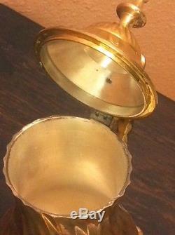 Royal Antique Twisted Brass Clawfoot Coffee & Tea Service 4-piece Set
