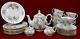 Royal Patrician England China Aurora 29-piece Tea Or Dessert Set With Teapot