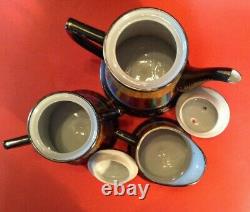 RS 1000 Faces Tea Set Teapot Sugar Creamer- Shimizu Rokunosuko Japan