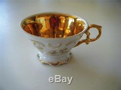 RS Germany Antique 27 Piece China Floral Gold TrimTea Set WithTeapot Creamer Sugar