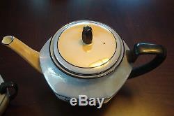 RS Lusterware made in Germany snack 5 sets with teapot, covered sugar&creamerars